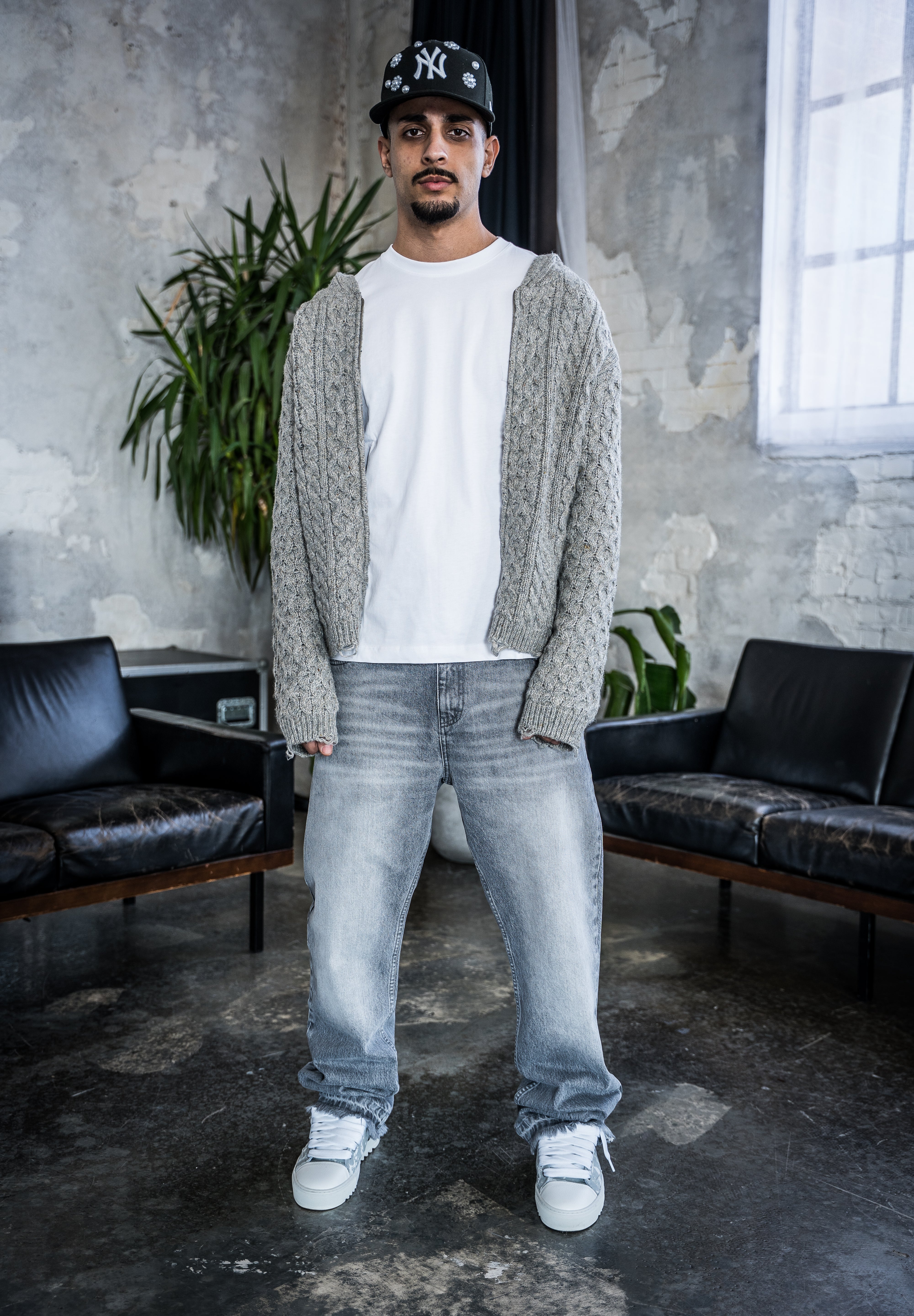 Grey Washed Denim