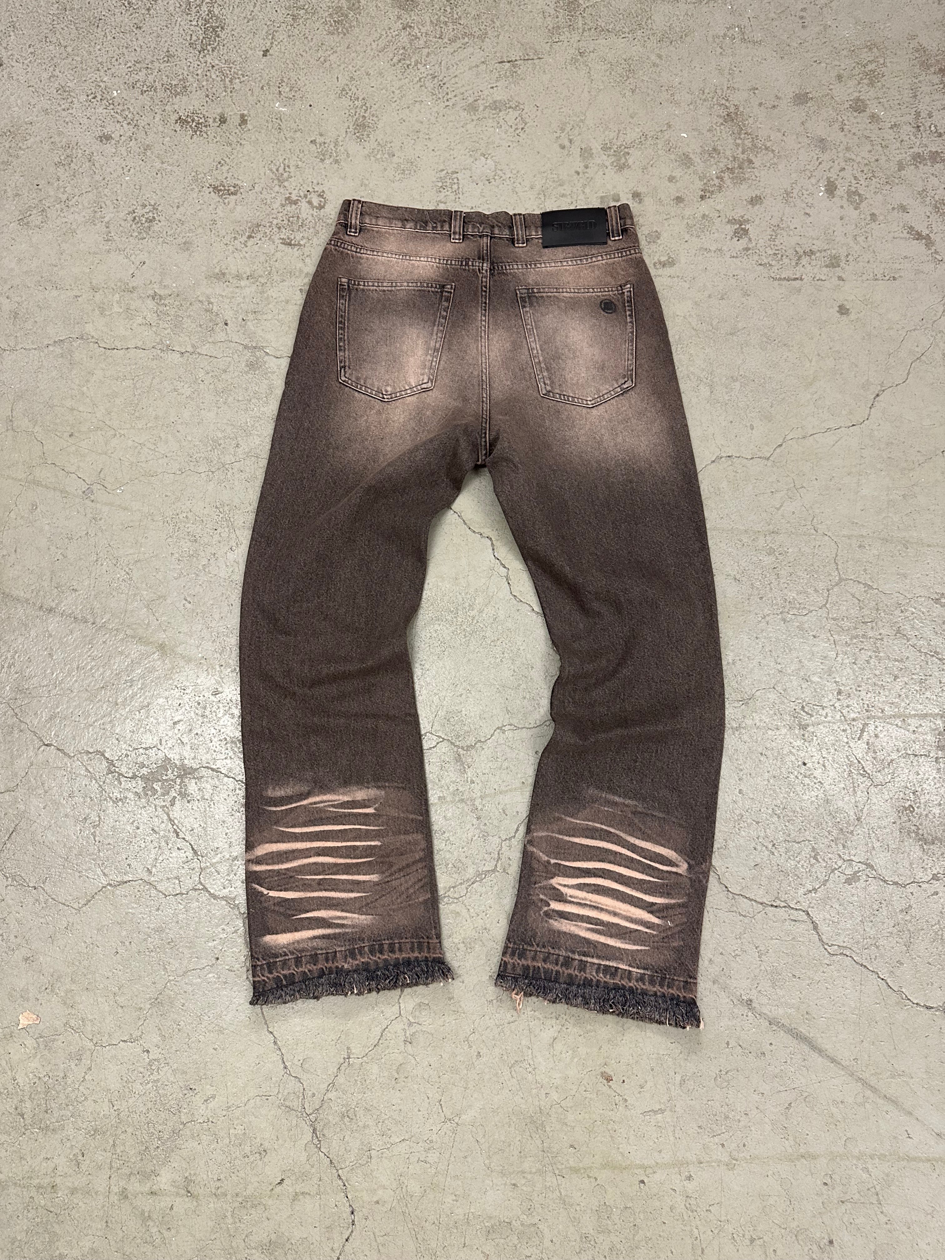 Brown Washed Denim