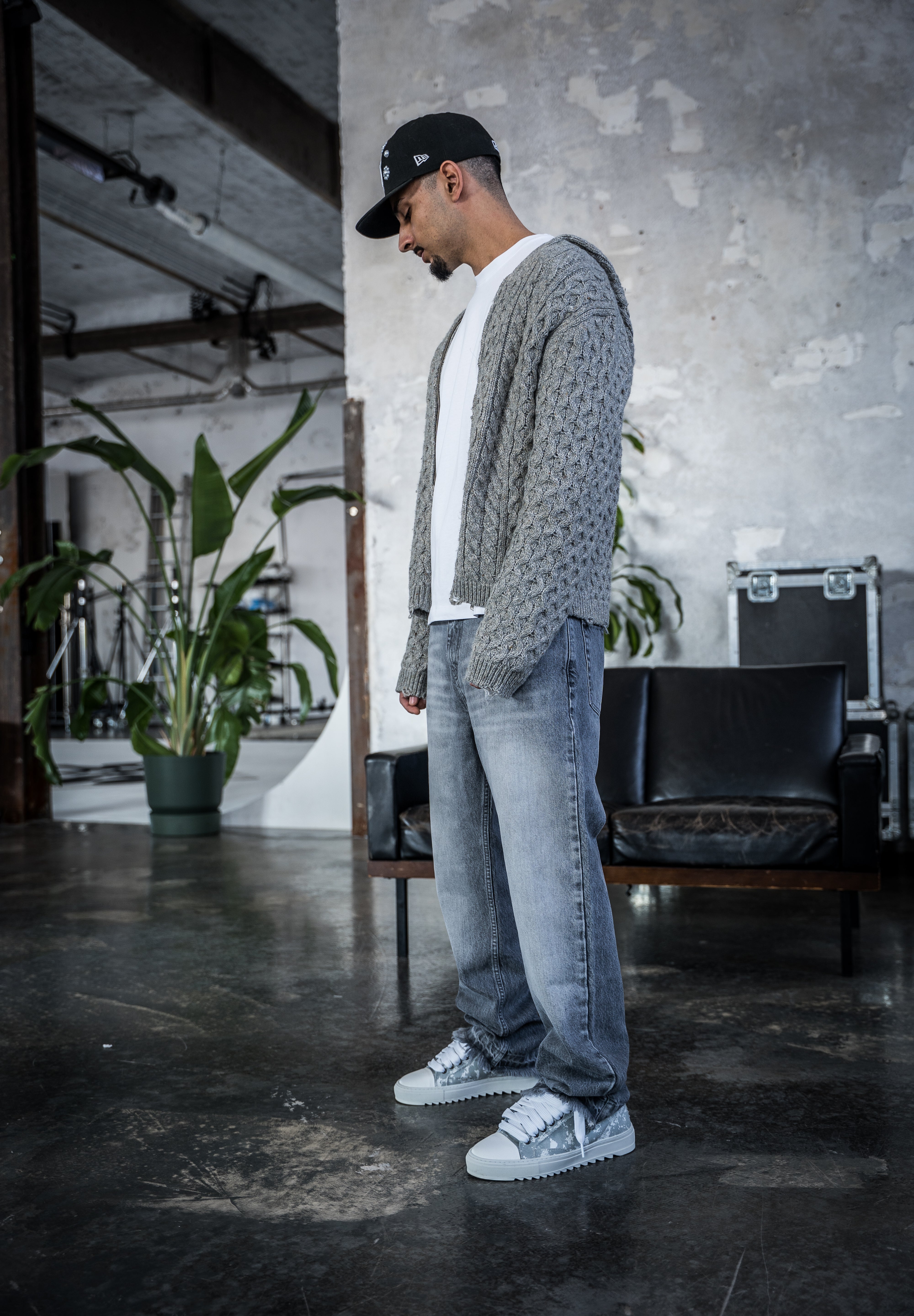 Grey Washed Denim