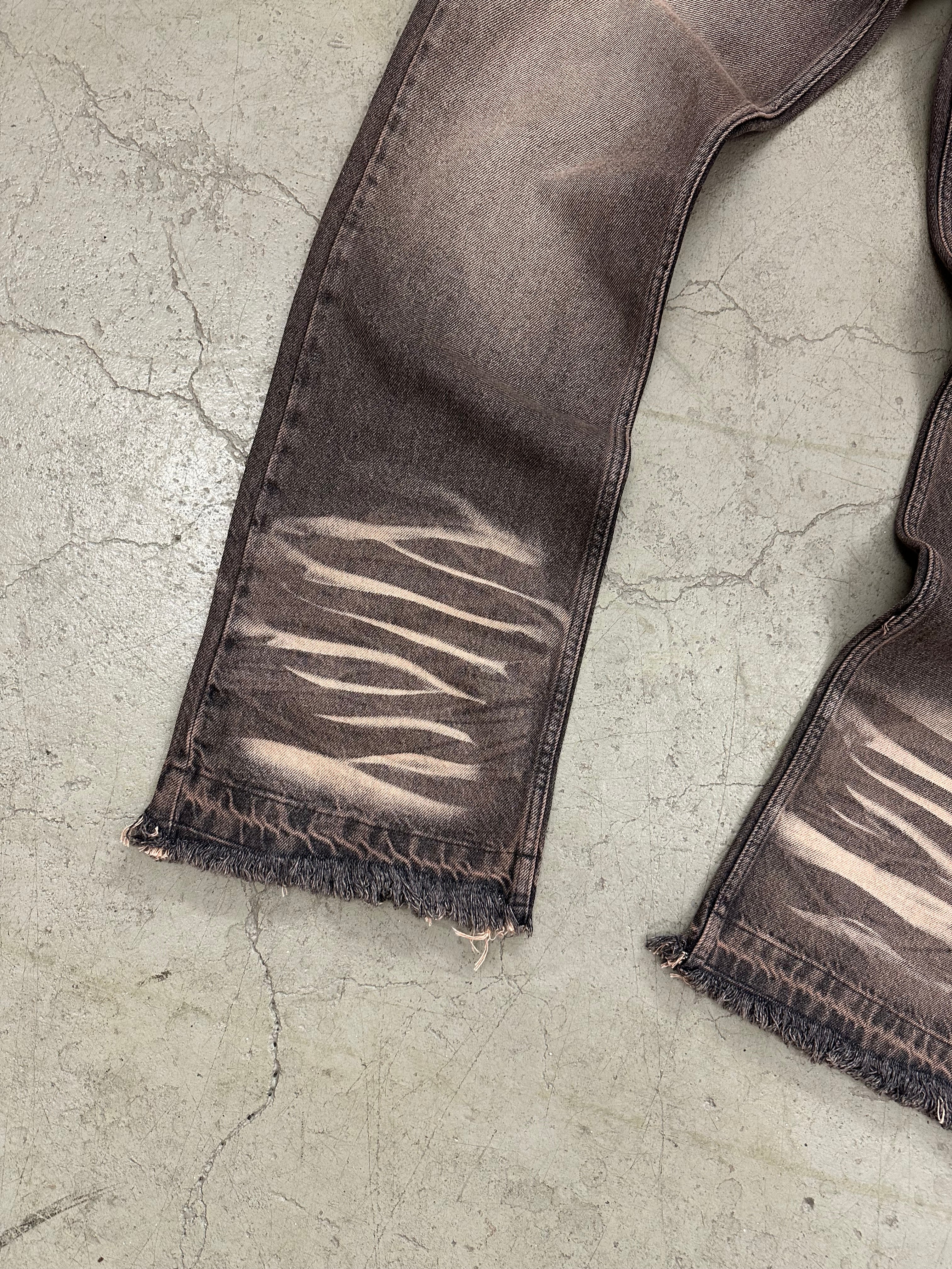 Brown Washed Denim