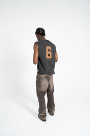 Brown Washed Denim