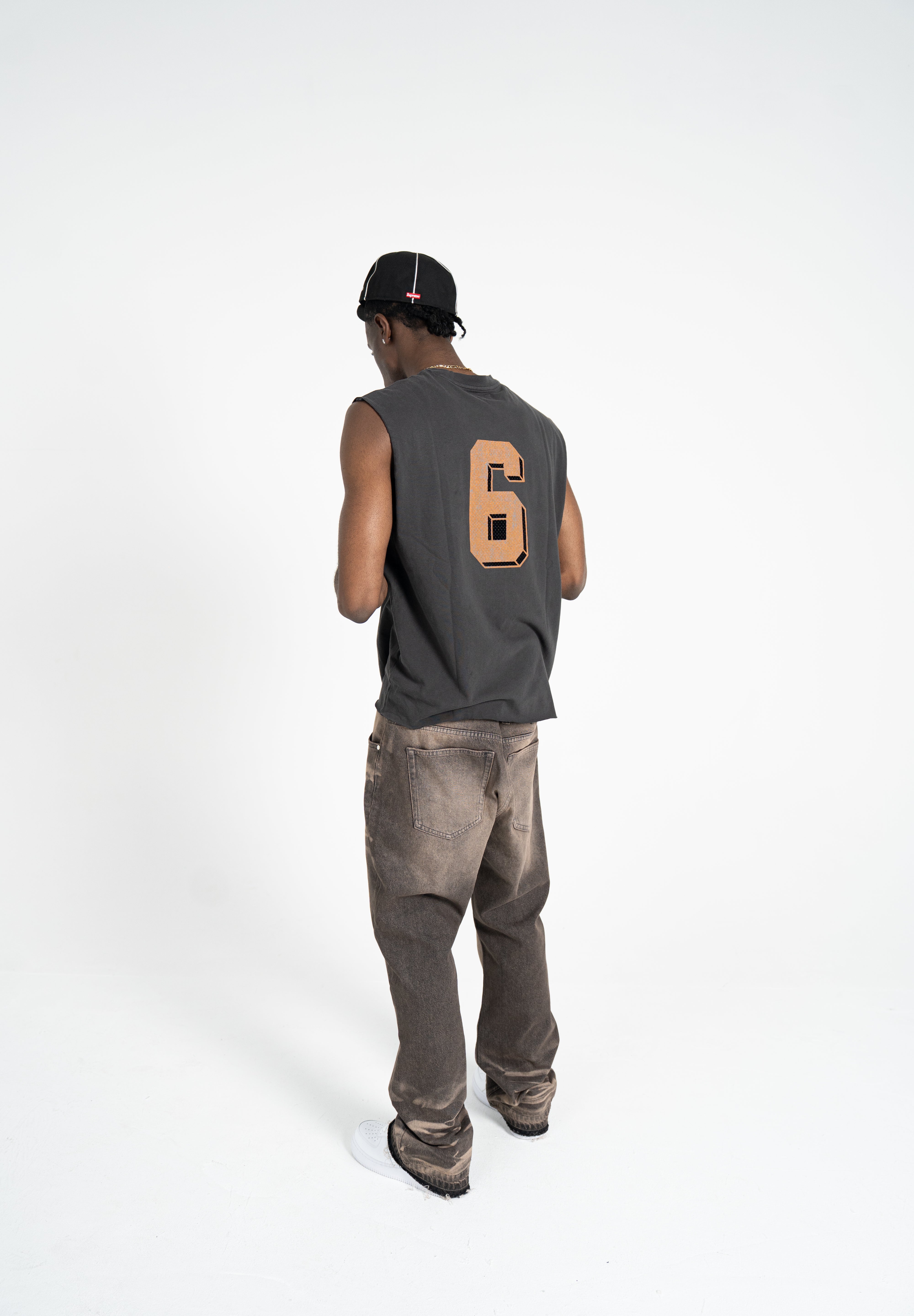 Brown Washed Denim