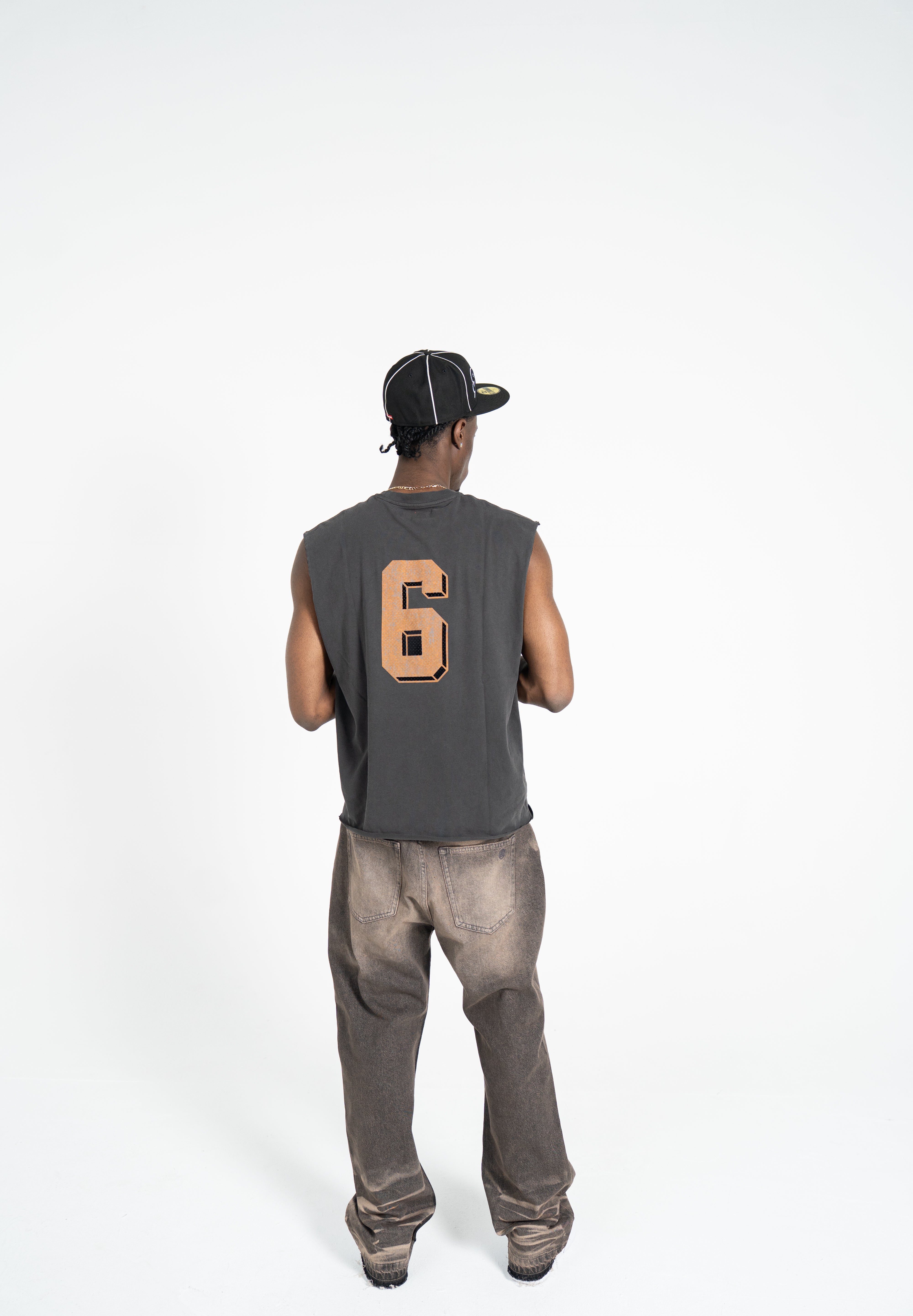 Brown Washed Denim