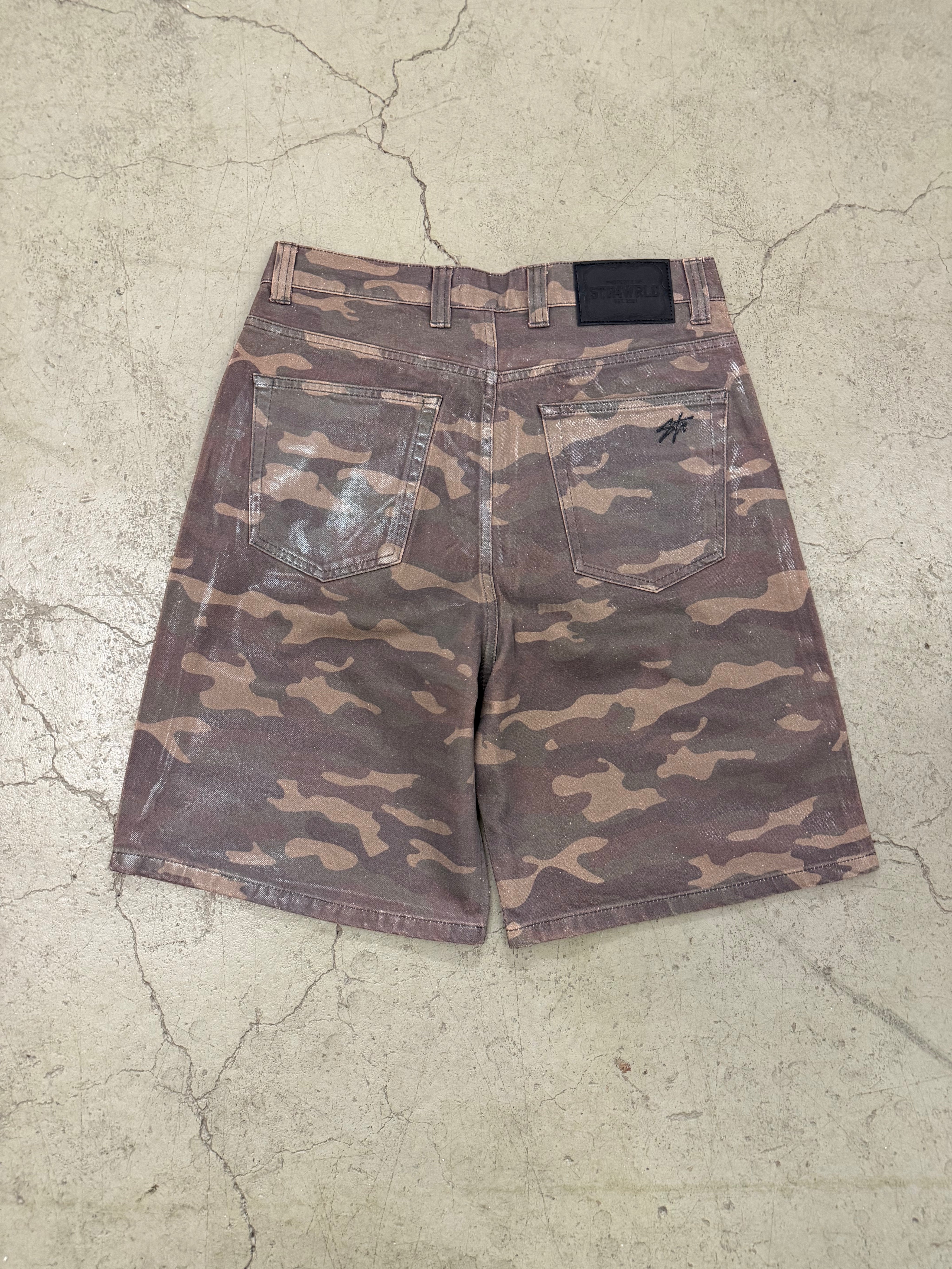 Camo Waxed Jorts