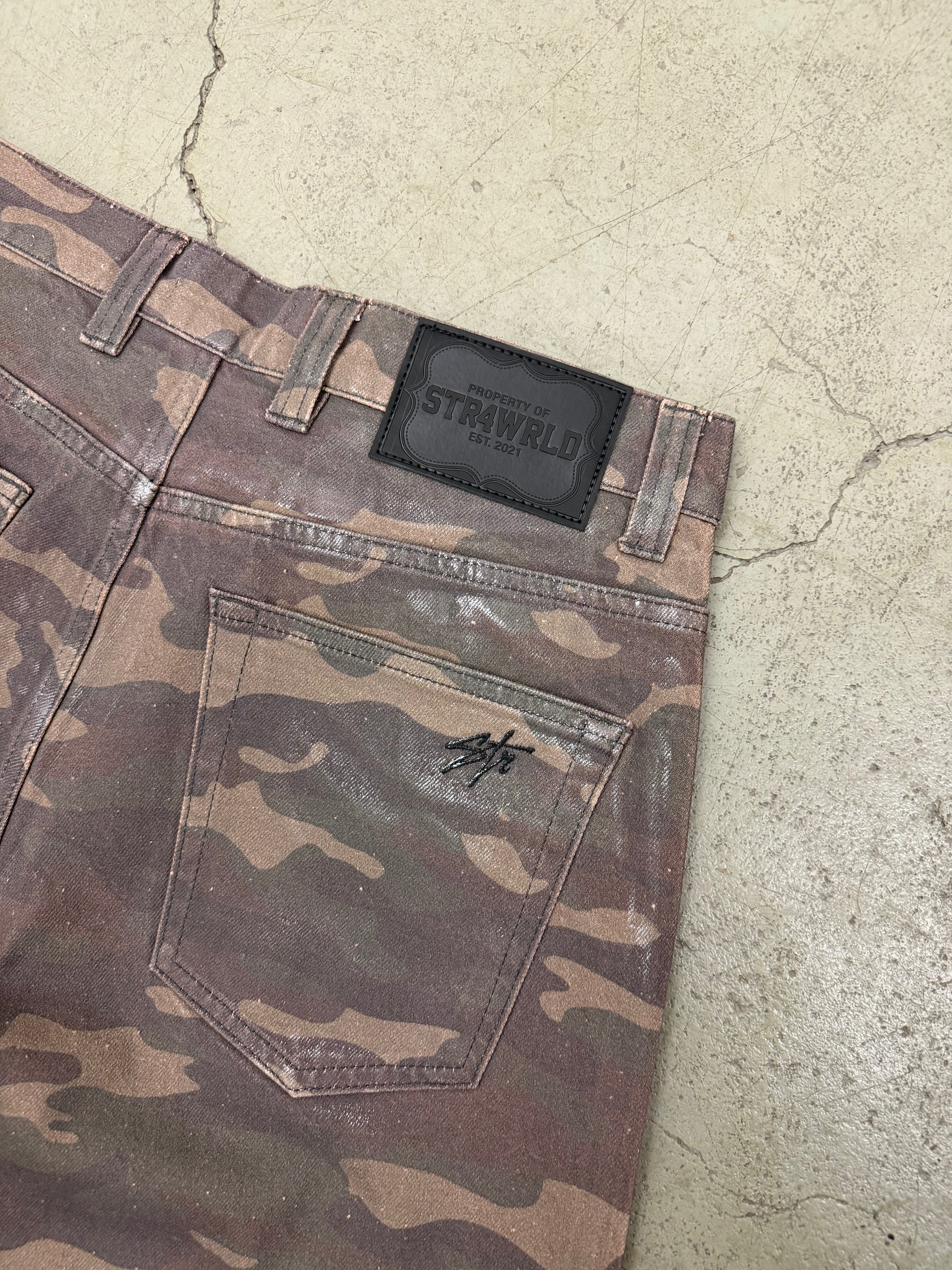 Camo Waxed Jorts