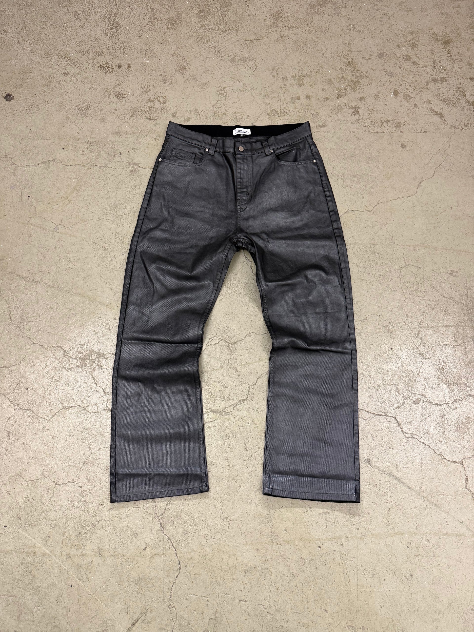 パンツ waxed straight damage denim pants Waxed Denim – Premium Streetwear Jeans | STR4WRLD