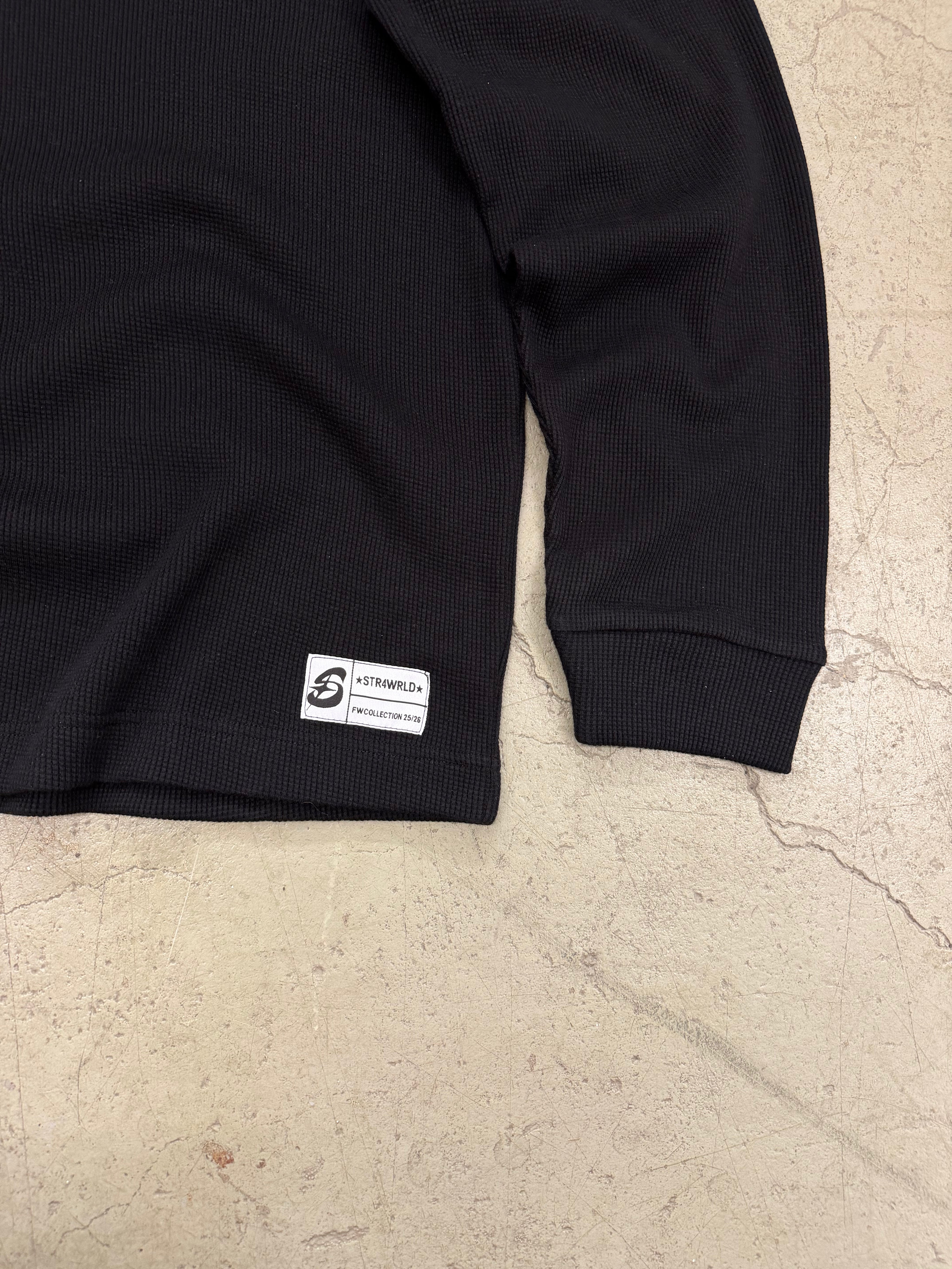 Waffle Longsleeve Black