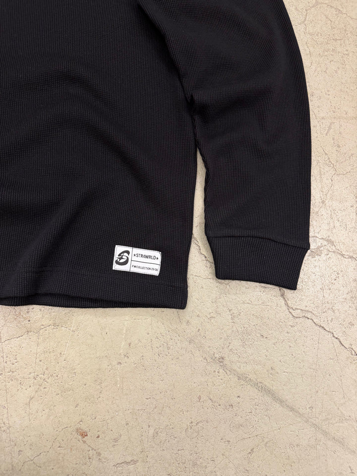 Waffle Longsleeve Black hover