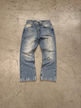 Vintage Washed Blue Denim