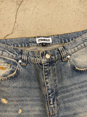 Vintage Washed Blue Denim