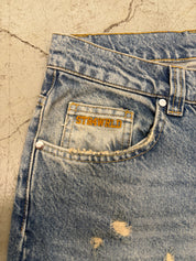 Vintage Washed Blue Denim
