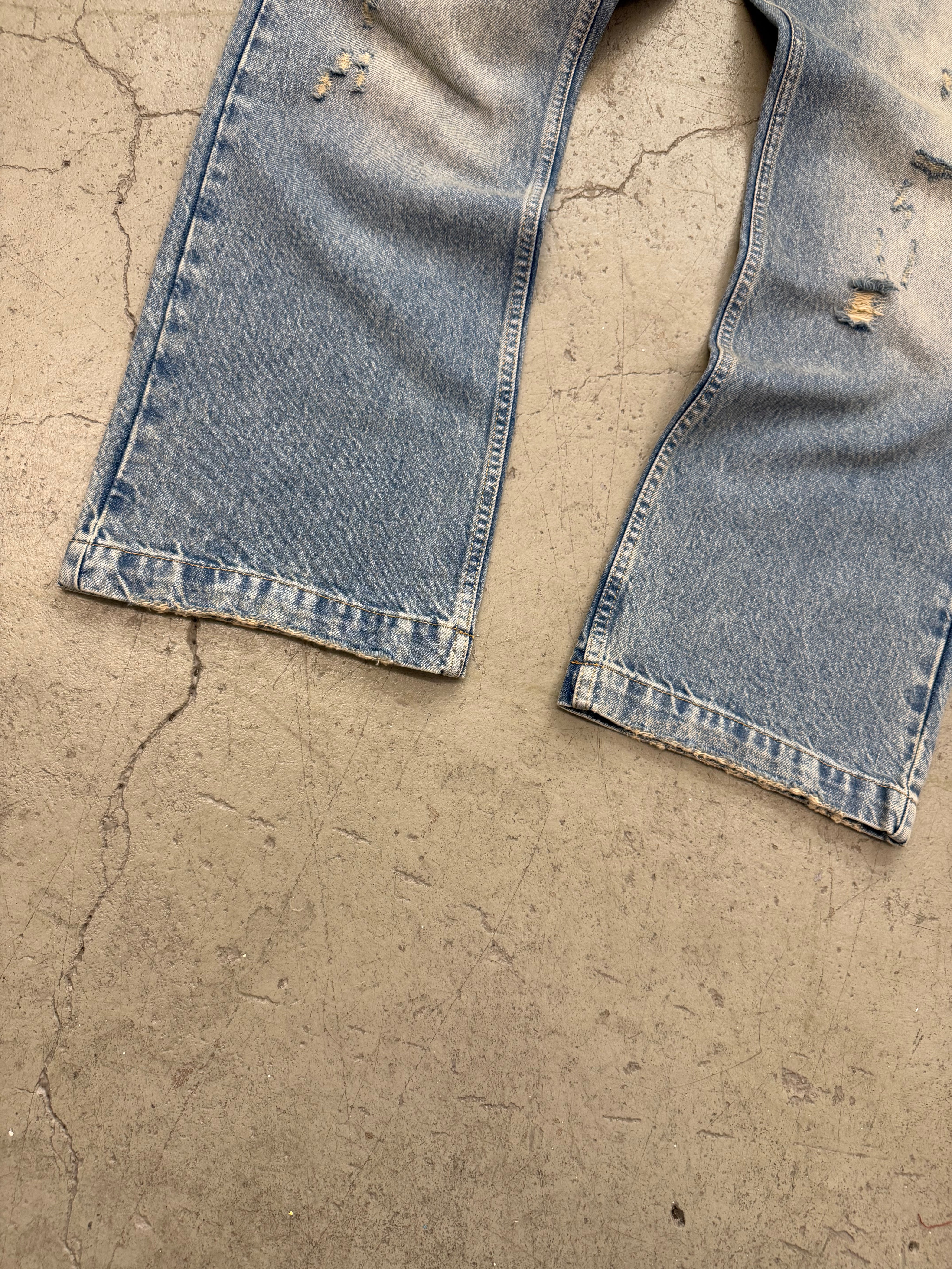 Vintage Washed Blue Denim