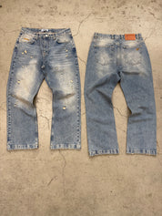 Vintage Washed Blue Denim