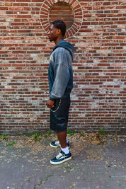 Black Waxed Jorts