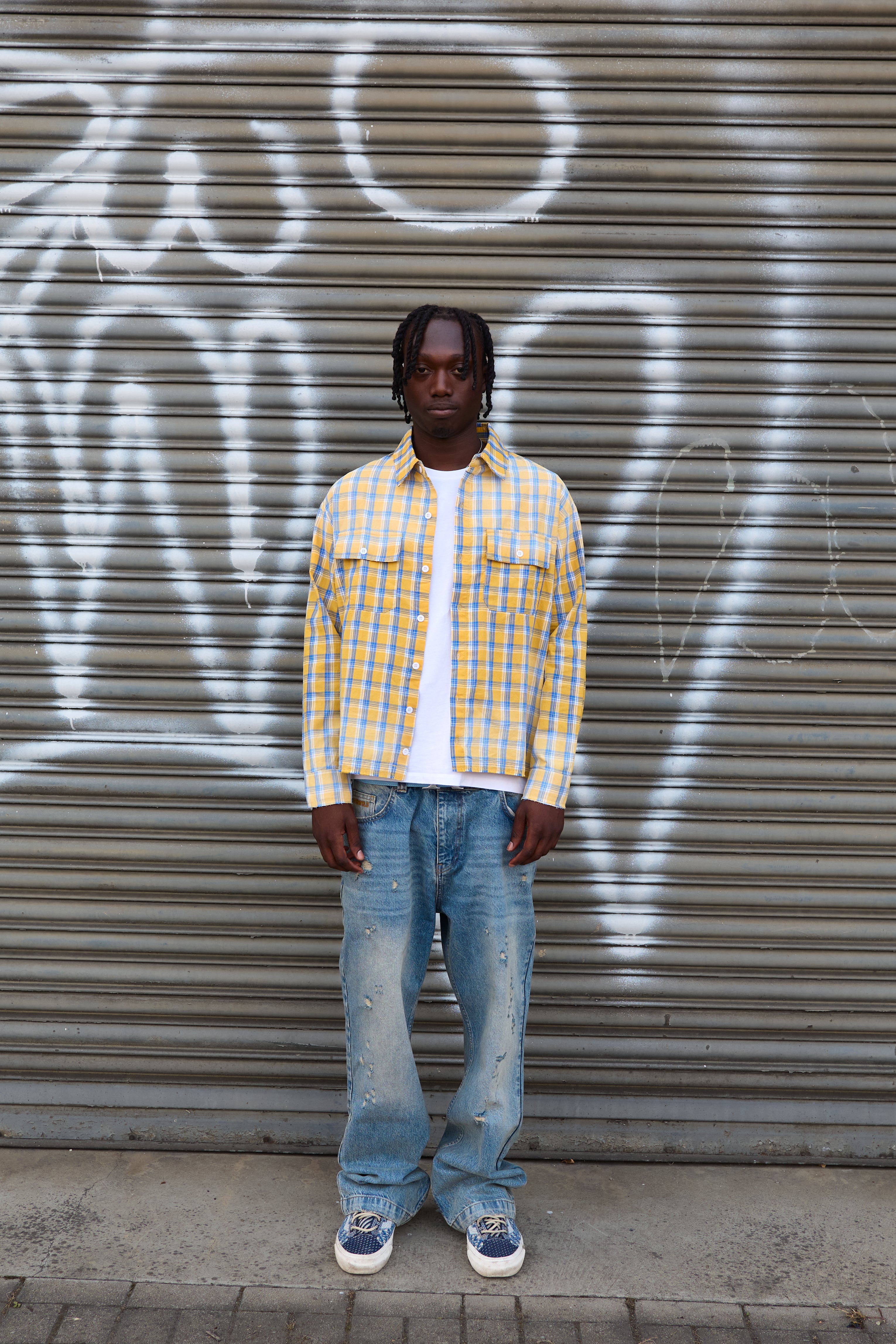 Vintage Washed Blue Denim