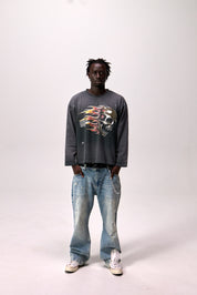 Flaming Skull Longsleeve