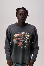 Flaming Skull Longsleeve