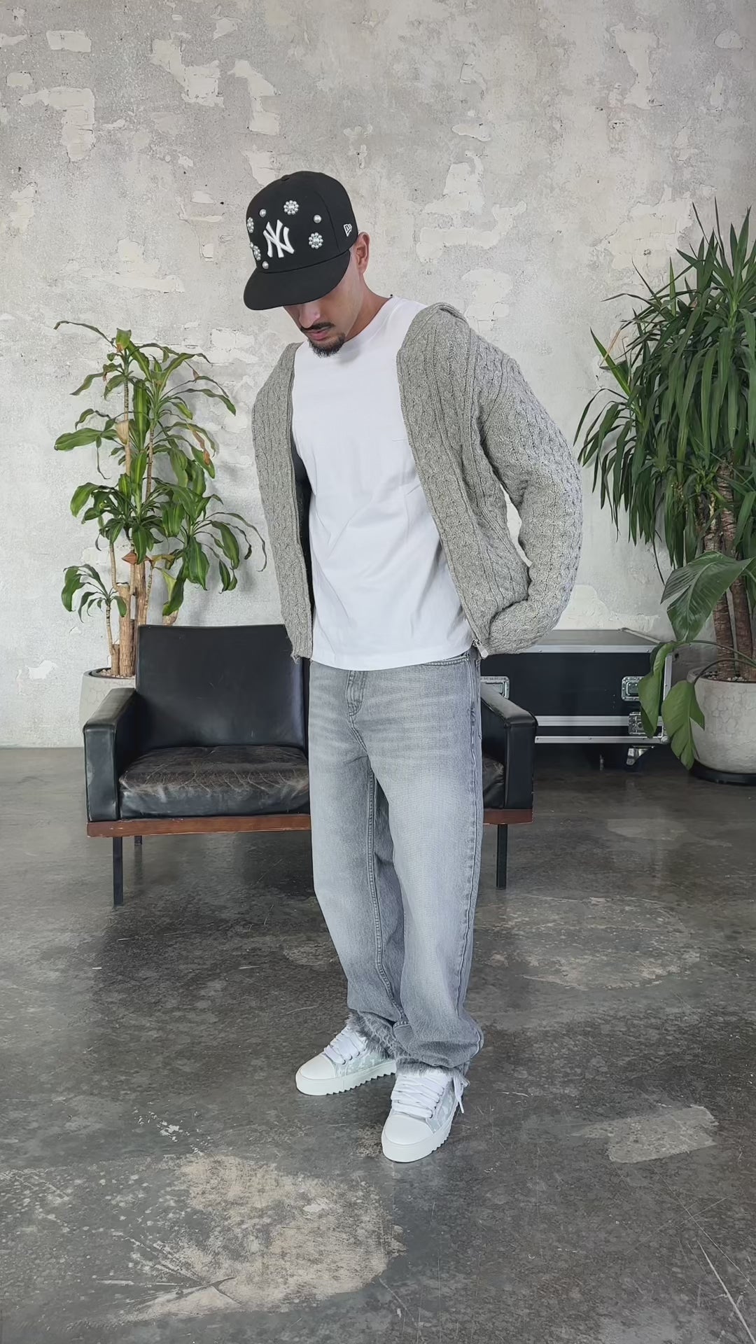 Grey Washed Denim